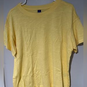 Old Navy Boyfriend Tee- Yellow